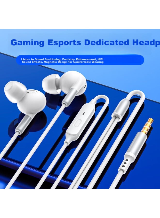 Dooseyuon New In-ear Wired Gaming Headset Anchor Same Style E-sports Chicken Eating Special Earphone 3.5mm Universal For Computer And Mobile Phone Compatible With Piwei S6 - Image 1