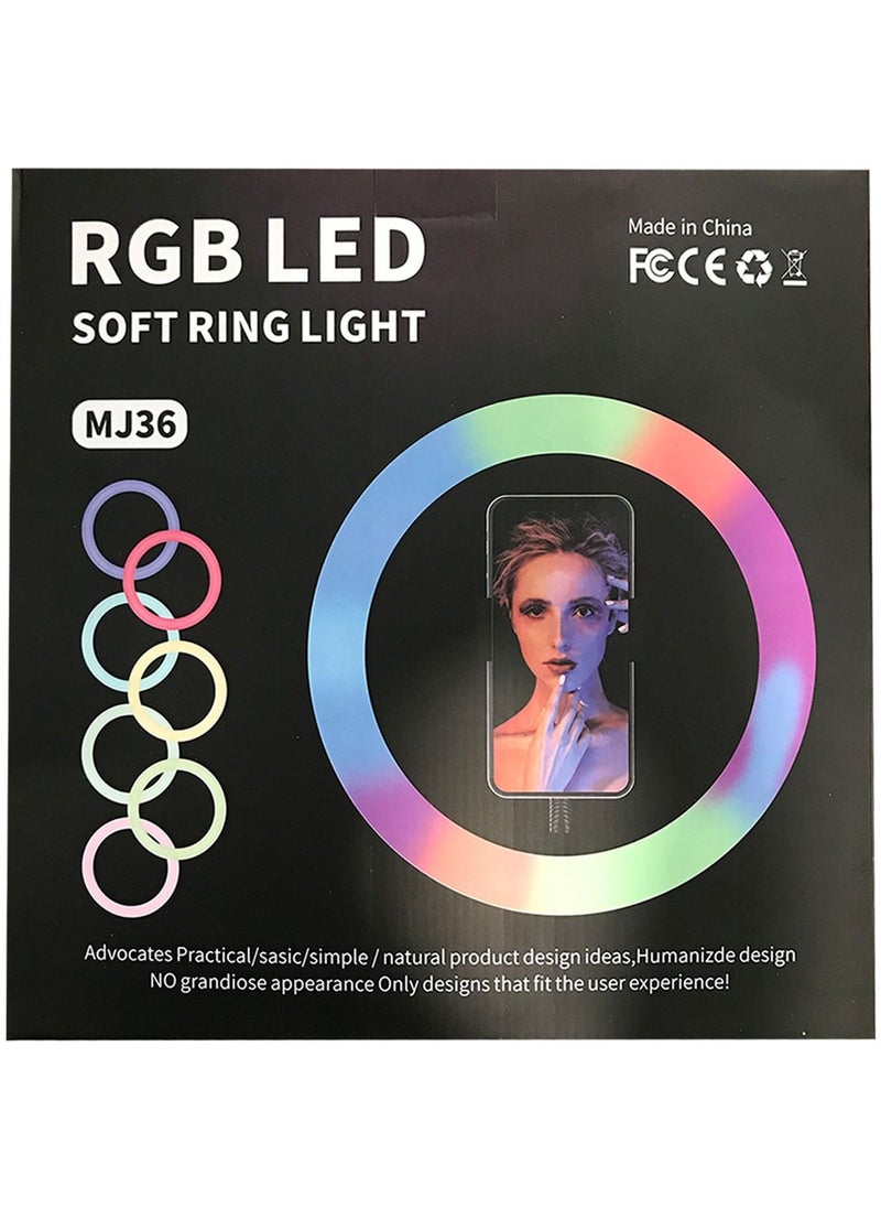 Generic - RGB LED Ring Light MJ36 14.1 inch - Image 1