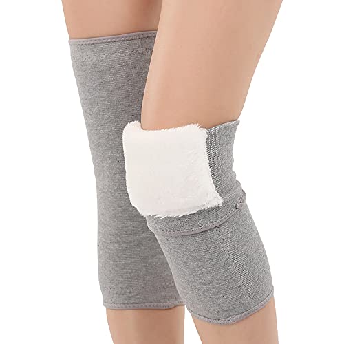 JUMISEE Men Women Warm Fleece Lined Knee Brace Leg Warmer Thermal Leg Sleeve Knee Support for Arthritis Pain Relief Yoga - Image 1