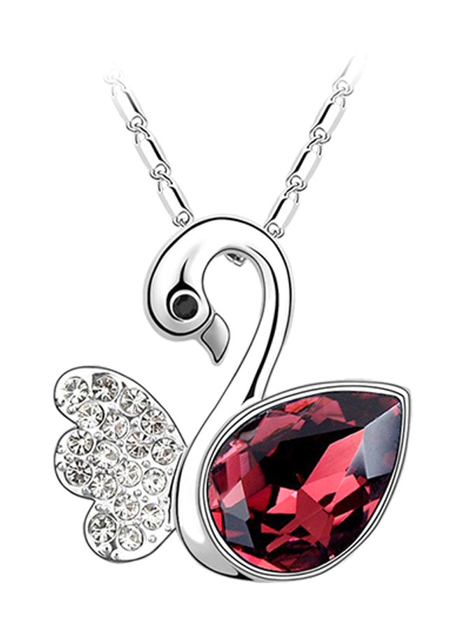 Swan Imitated Crystal Design Necklace