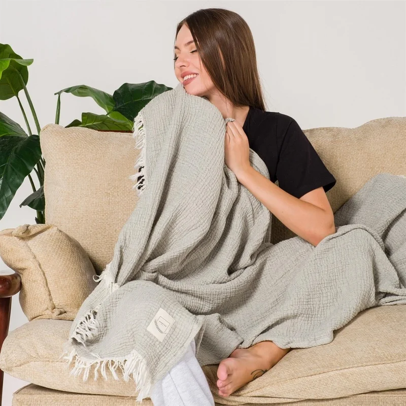 ميسبيغا Gold 4 Layer Muslin Multi-Purpose Shawl Cover