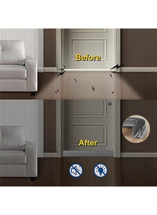 Door Draft Stopper, Cuttable Door Sweep for Bottom of Door, Under Door Draft Blocker Insulator, Weather Stripping Door Seal, Door Gap Filler Soundproof, Dust Blocker, Noise Stopper - view 4