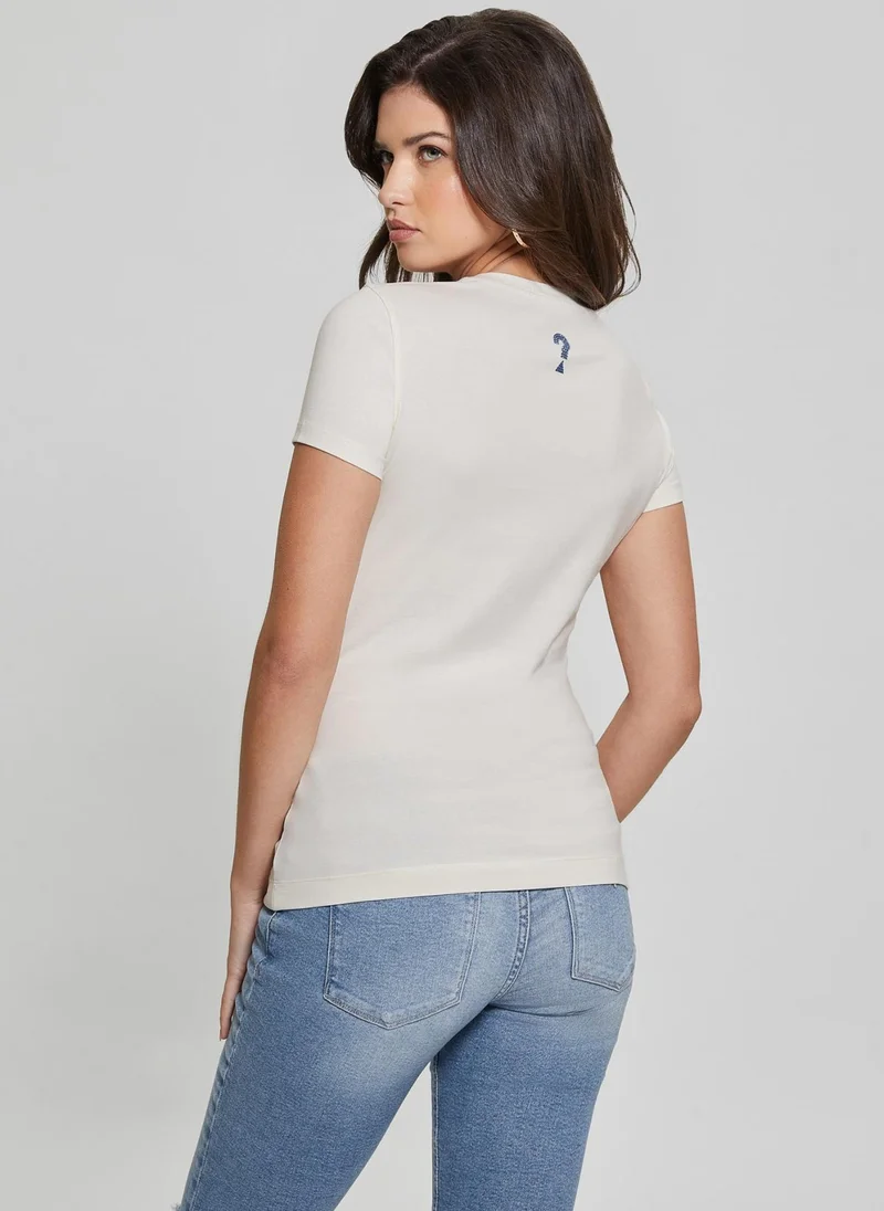 GUESS Crew Neck Graphic T-Shirt