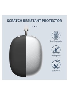SYOSI Silicone Case Cover for AirPods Max Headphones Anti Scratch Ear Cups Cover and Headband Cover for AirPods Max Accessories Skin Protector Accessories Black  - Image 4