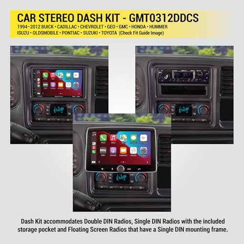 SCOSCHE GMT0312DDCS Double DIN Premium Installation Solution And Interface Compatible With Select 2003-12 General Motors Vehicles - Image 5