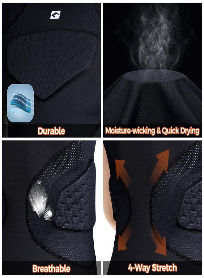 COOLOMG Youth Football Padded Shirt Chest Rib Protector - Image 3