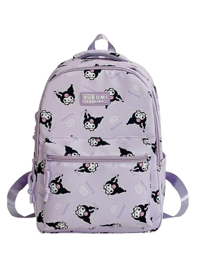 Sanrio Kawaii Style Kuromi All Over Print Casual & Laptop Backpack - Image 1