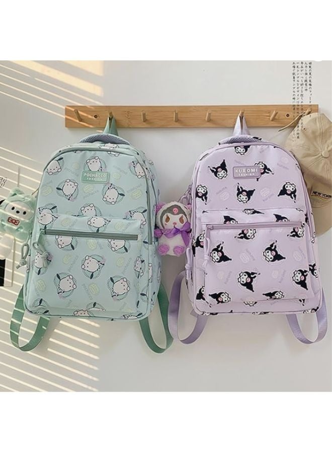 Sanrio Kawaii Style Kuromi All Over Print Casual & Laptop Backpack - Image 2