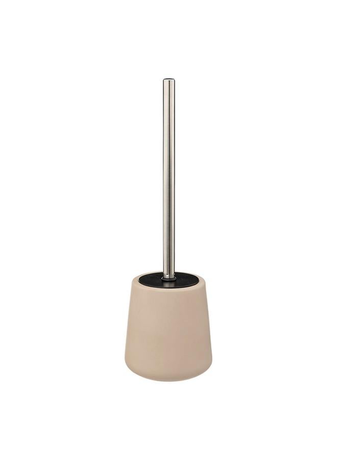 Five Simply Smart High Quality Sandstone Toilet Brush With Holder Beige And Silver 174878O - Image 1