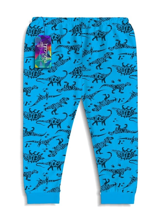 minicult Cotton Pants for Boys and Girls with Ankle Cuff and All Over Prints(Pack of 5)(Black)(18-24 Months) - Image 4