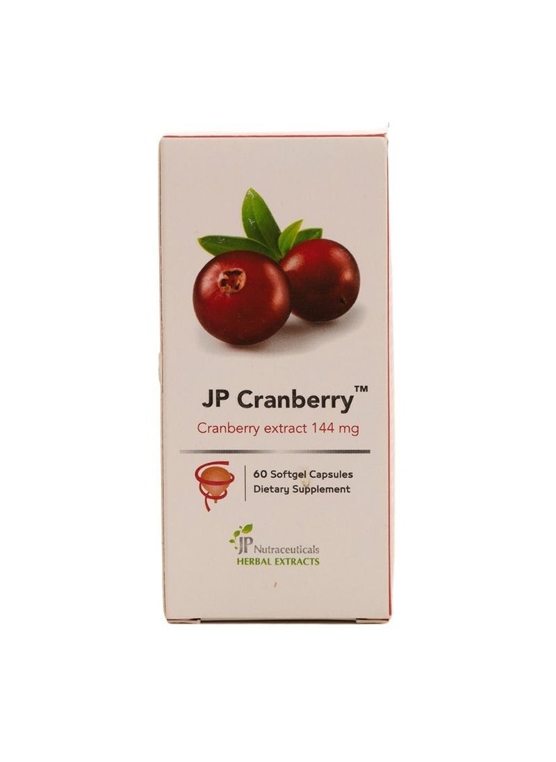 JP Neutraceuticals JP  Cranberry 144 mg Cranberry Extract - 60 Capsules 