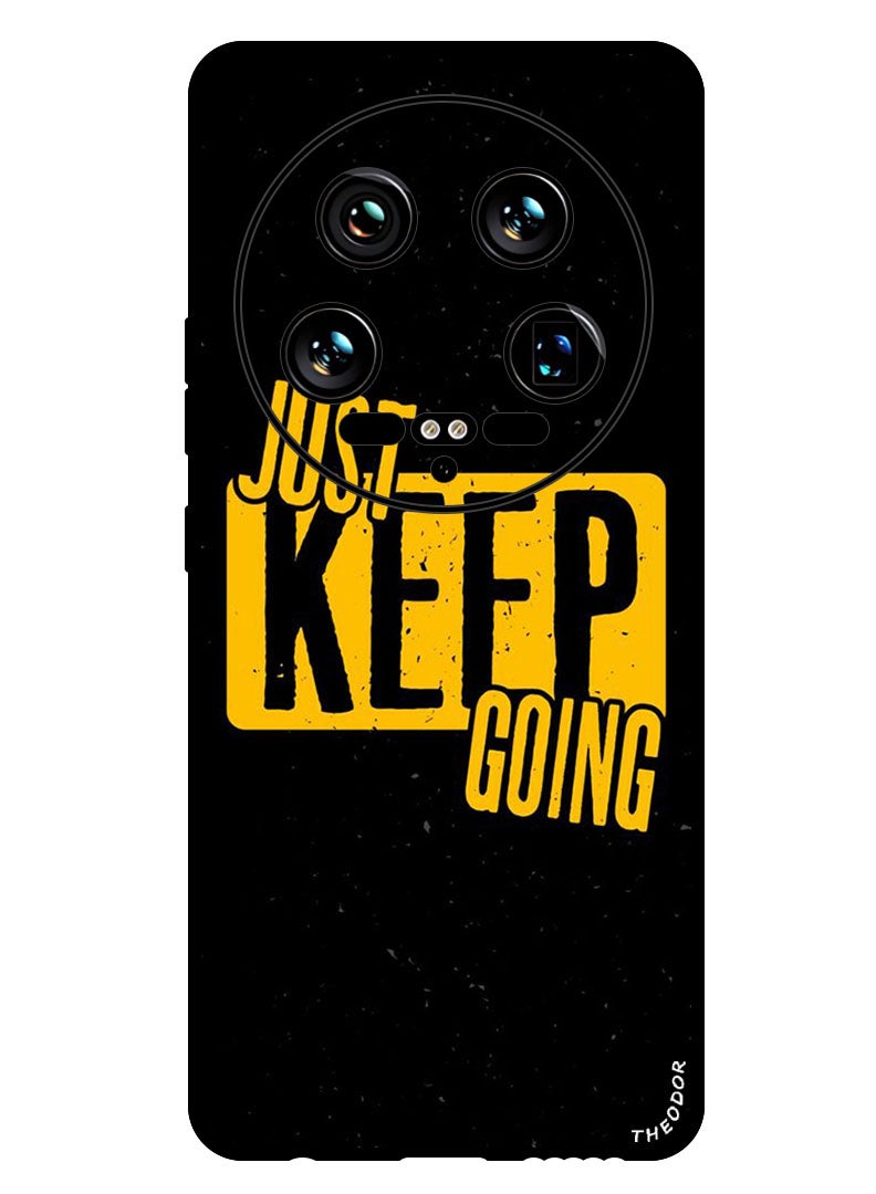 Theodor Protective Case Anti Scratch Shock Proof Bumper Cover For Xiaomi 14 Ultra Keep going - Image 1