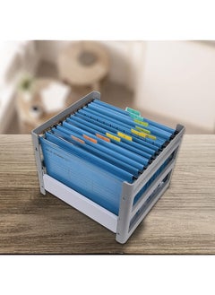 erorex A4 Suspension Files Polypropylene Filing Cabinet Suspension Files With Tabs And Card Inserts For School Home Work Office Organization 12Pcs Blue  - Image 5