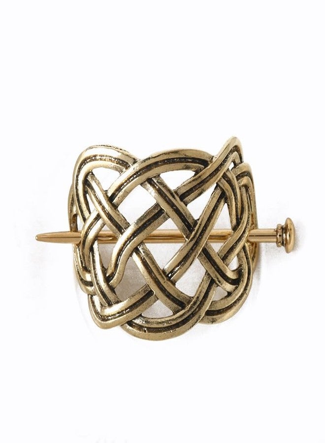 LEEMASING 2 Pcs Viking Celtic Knots Clips Hairpin Hair Stick Accessories For Long Hair Women Girls Hair Accessories (Gold) - Image 2