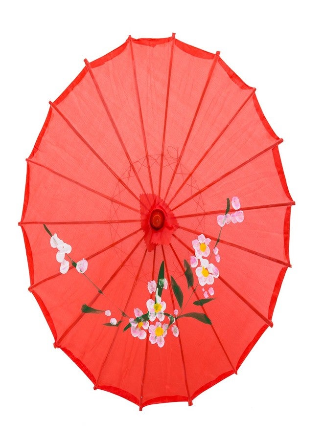 THY COLLECTIBLES Assortment or six (6) 21" Small Asian Silk Umbrella/Parasol - Image 3