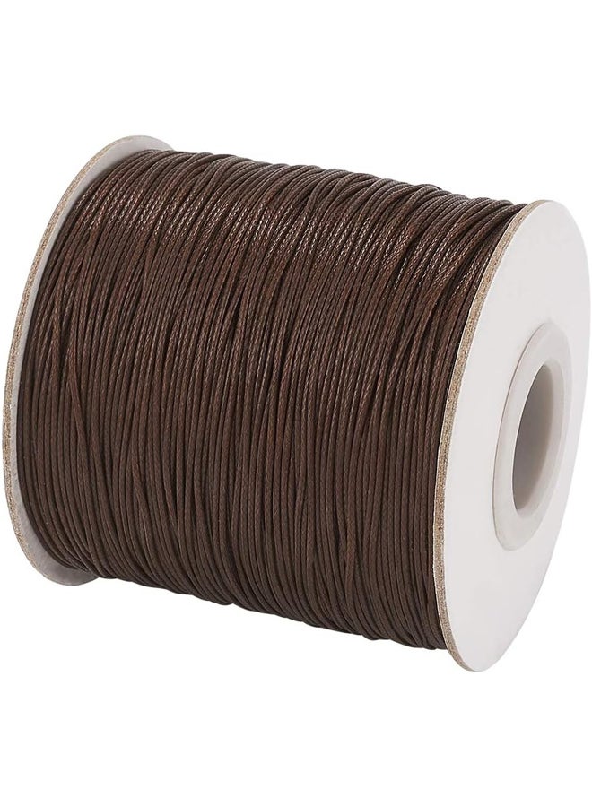 Daddy Brown Waxed Polyester Thread Spool for Jewelry Making and Macrame Beading (170m x 0.5mm) - Image 3