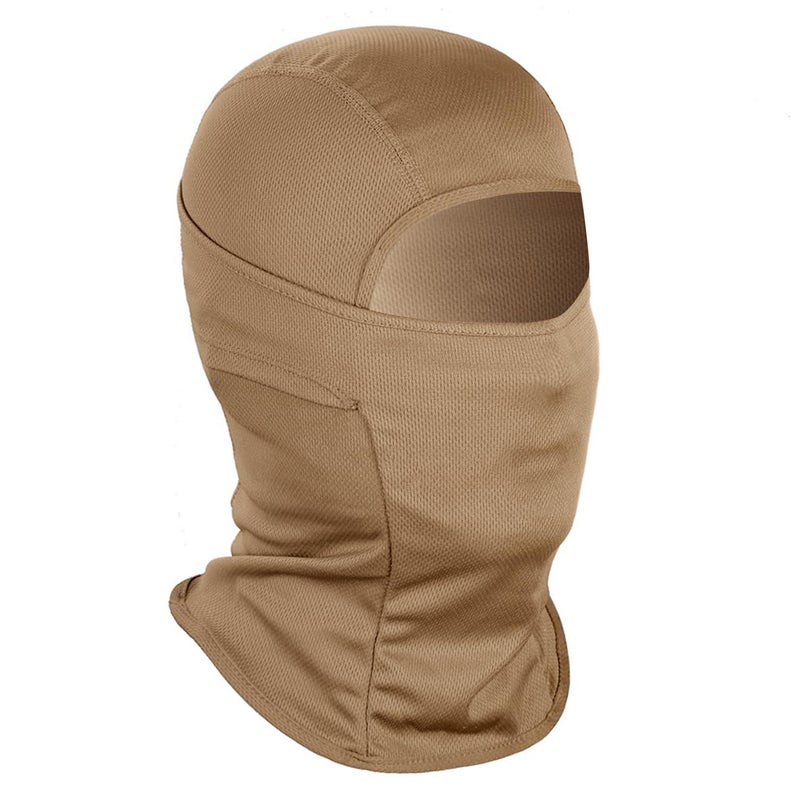 Flavizo Khaki Balaclava for Men, Full Face Mask for Bikers, Helmet Cover for Bike, Riding, Outdoor Ski Sports, Breathable Windproof Protective Gear for Motorcycle Riders - Image 1