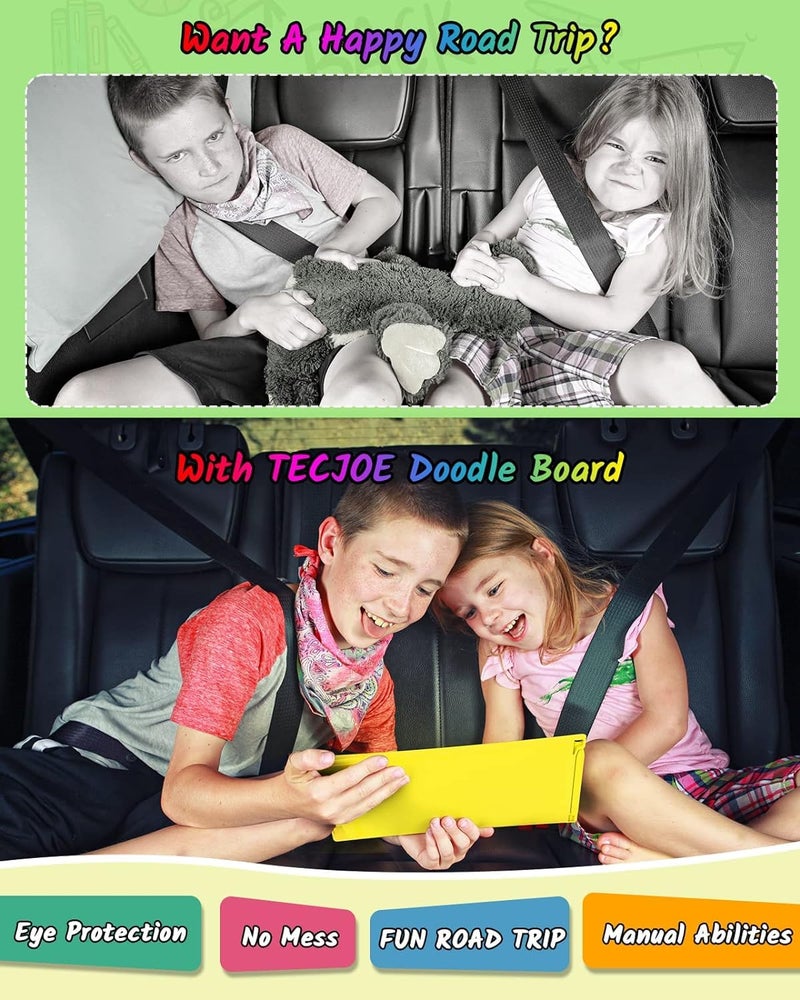 TECJOE 2 Pack LCD Writing Tablet, 8.5 Inch Colorful Doodle Board Drawing Tablet for Kids, Kids Travel Games Activity Learning Toys Birthday Gifts for 3 4 5 6 Year Old Boys and Girls Toddlers - Image 3