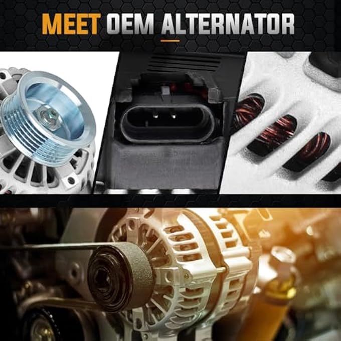 ILONPA 400-52073 Alternator Replacement Compatible with 1999 2000 2001 2002 Toyota 4Runner, 2000 2001 2002 2003 2004 Toyota Tacoma, 2000 2001 2002 Tundra Replace AND0180, 101211-9590, 27060-62160 - Image 3