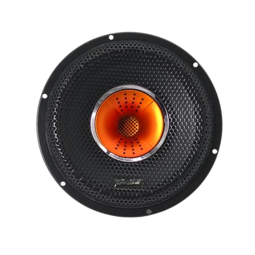 Warzone سماعة وورزون WZ80Si بقطر 8 إنش متوسطة المدى + سائق، 750 واط كحد أقصى، 4 أوم، مغناطيس 30 أونصة، سلة فولاذية سوداء مع قبة تويتير من الألمنيوم لصوت السيارة (مفرد) - Image 3