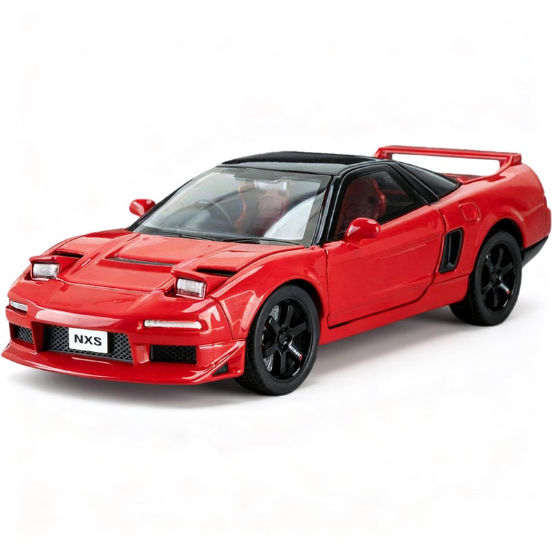 ERBADIHAGO Toy Cars Compatible for 1990 NSX NA1 132 Metal Model Car Pull Back Car Toys with Light and Sound Toys Car Collectible Model for Children Age 3 Year Old Red - Image 2
