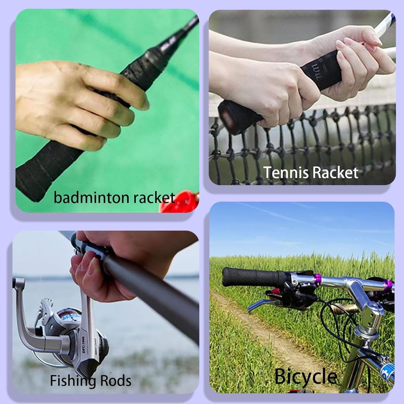 XFSAFDM 5 Pack Badminton Grip, Towel Grip for Badminton Racquet, Tennis Racket Grip, Sweat-Absorbent and Anti-Slip, Durable Grip Tape for Badminton, Tennis, Squash Racket Handle - Image 5