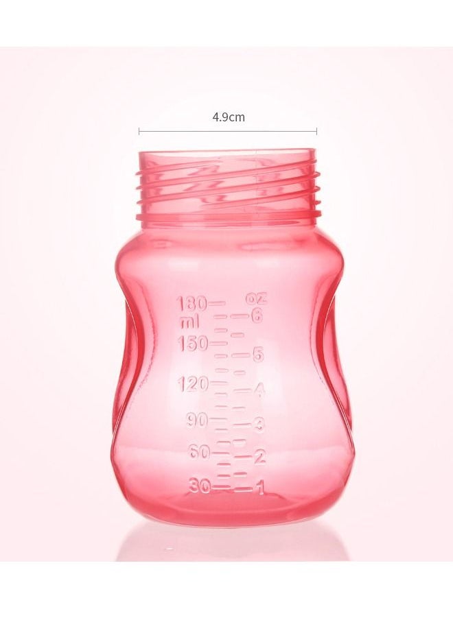 Generic - Learner Cup with Handle 180ml for Infant, Straw Cup with Dust Cover, Anti Flatulence anti Choking Water Sippy Cup Red - Image 1