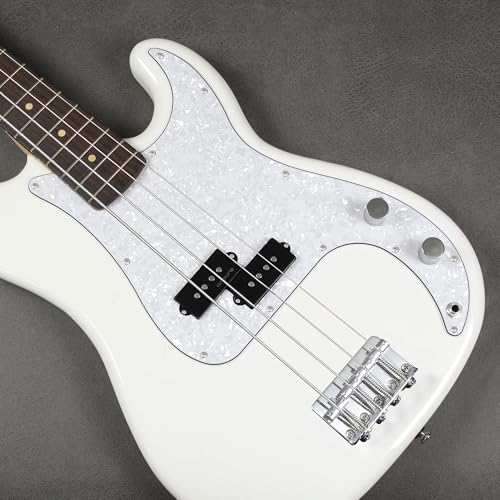 FLEOR P Bass Pickguard Guitar Scratch Plate Pick Guard for 4 String American/Mexican Standard P Bass Style, 4Ply White Pearl - Image 5