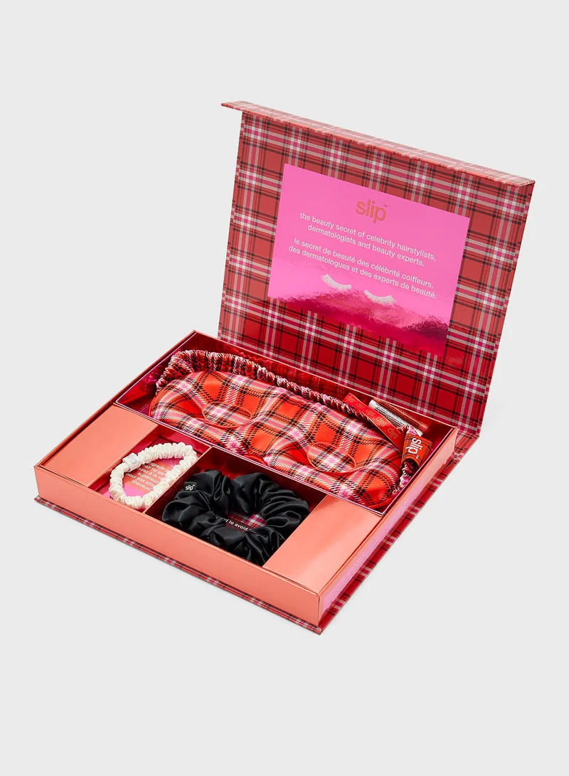 سليب Hazel Beauty Sleepover Set - Countour Sleep Mask & Scrunchie Set, Savings 26%