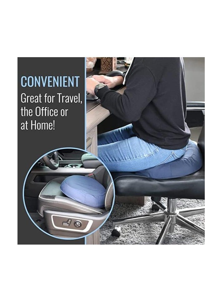 Enjoy comfort with a donut-shaped seat cushion Relieve coccyx and hemorrhoid pain thanks to the comfortable memory foam design - Image 3