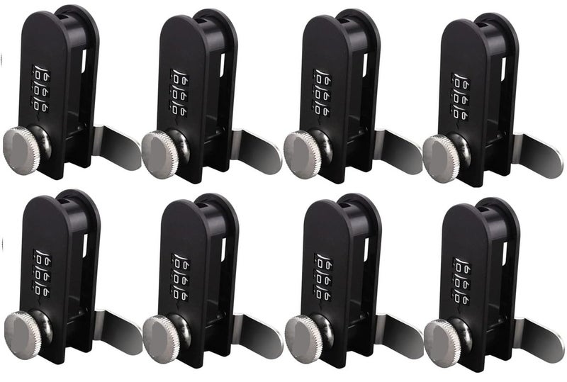 Portible 3-Digit Combination Lock Cum Latch, Password Drawer for Office File Cabinet, Smart Furniture with Turntable Code Dial, Mechanical Keyless Security for Cupboards Cabinet, Storage Box Home Use - Image 1