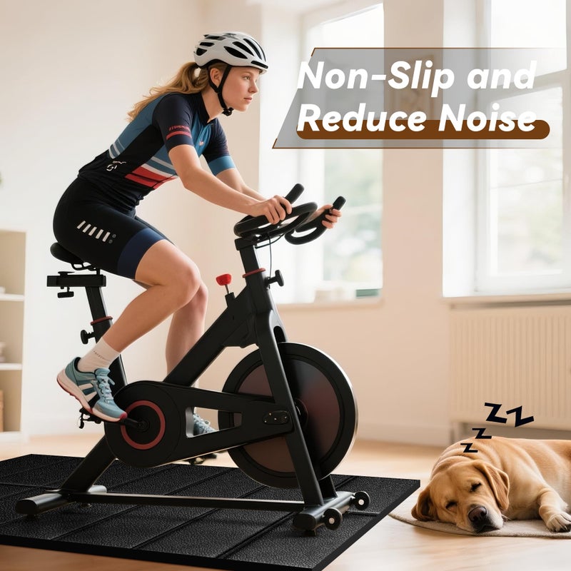 VTORY Walking Pad Mat â€“ 68" x 24", 1/4" Thick Non-Slip Treadmill Mat for Carpet Floors & Hardwood, Shock Absorbing Exercise Mat & Under Treadmill Mat for Floor Protection in Home Gym - Image 4