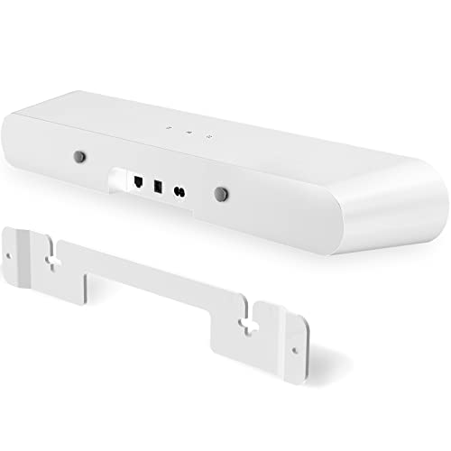 Yibracki Heavy Duty Soundbar Mount for Sonos Ray Wall Mount - Floating Sound Bar Mounts for Sonos Ray Mount Under TV Mounting Bracket Easy to Install, White - Image 1
