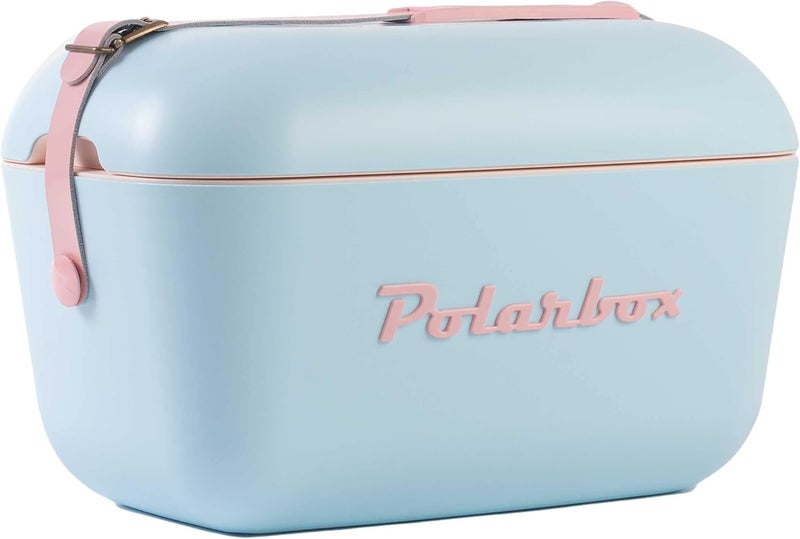 Polarbox ® Original 20L Cooler Box - Portable Thermal Cooler for Outdoor Activities - Camping, BBQ, Fishing, Beach, Picnic Mini Cooler - (Lilac - Yellow Classic, 20L) - Image 1