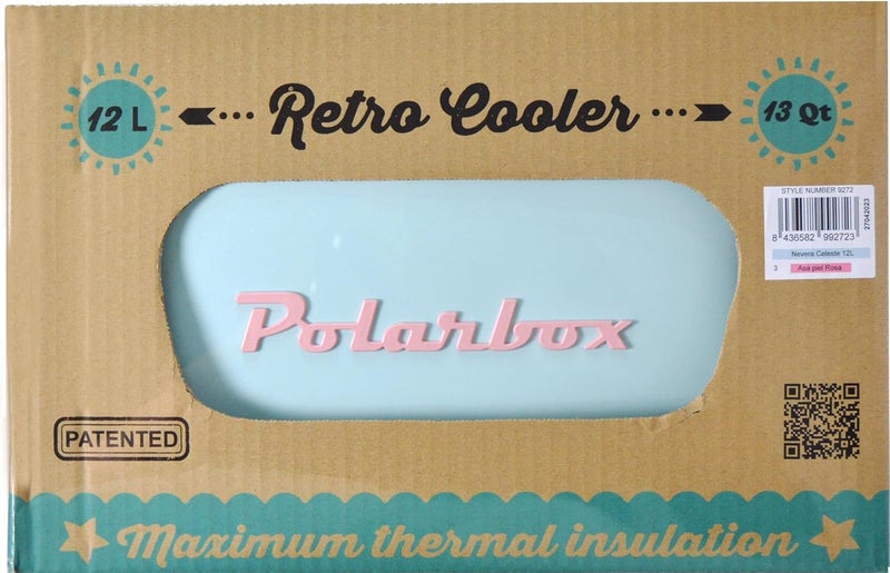 Polarbox ® Original 20L Cooler Box - Portable Thermal Cooler for Outdoor Activities - Camping, BBQ, Fishing, Beach, Picnic Mini Cooler - (Lilac - Yellow Classic, 20L) - Image 2