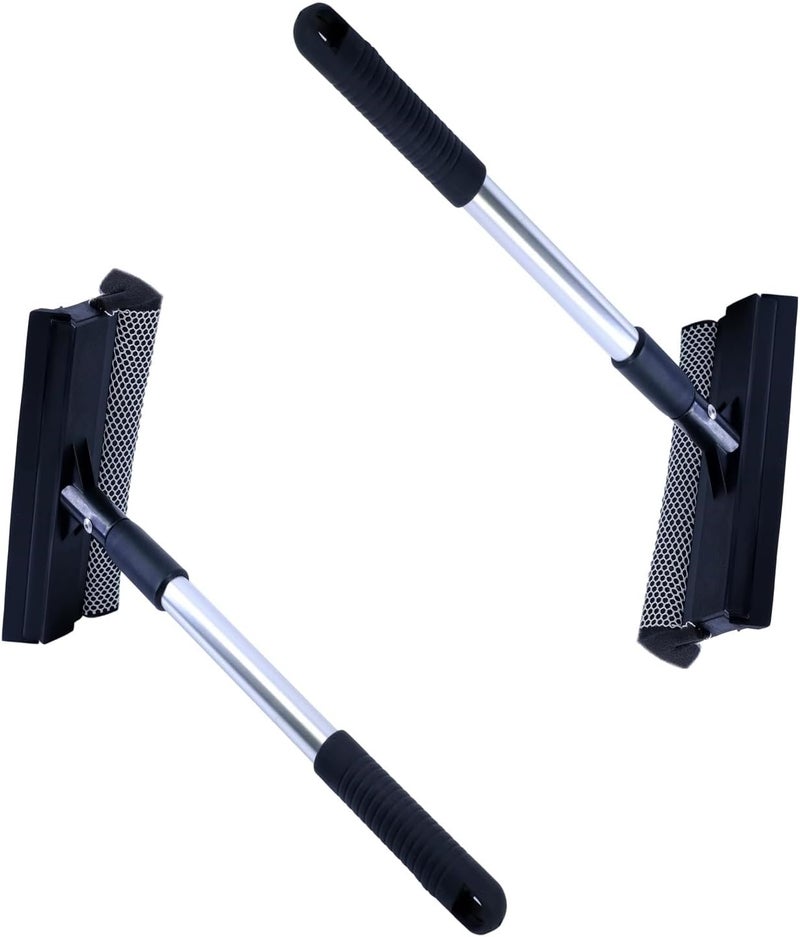 Erweicet 2Pcs Glass Wiper Glass Cleaning Brush Professional Double Glazed Window Squeegee Scraper for Car Windshields and Window Cleaning Tool - Image 1