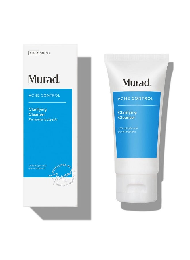 Murad Murad Clarifying Cleanser - Acne Control Salicylic Acid & Green Tea Extract Face Wash - Exfoliating Acne Skin Care Treatment Backed by Science, Travel 2 Oz  - Image 1