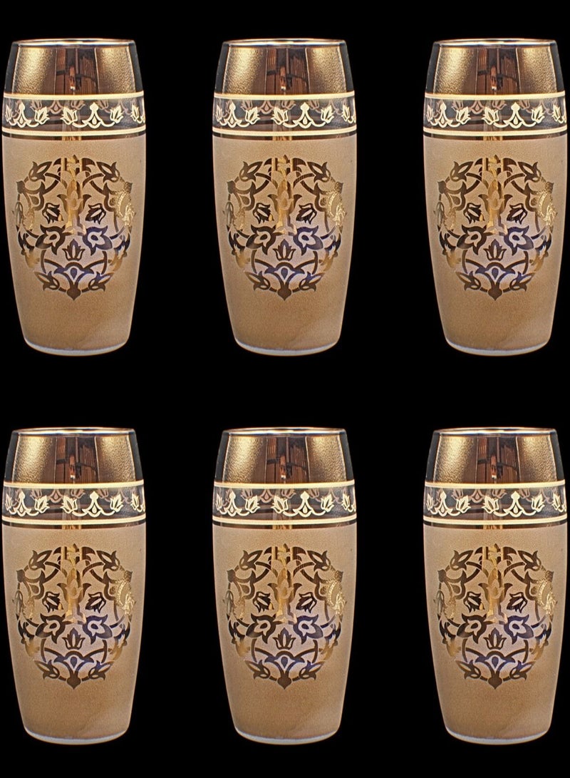KuduArts Tumblers glass cups for water juice 6 pieces - Image 1