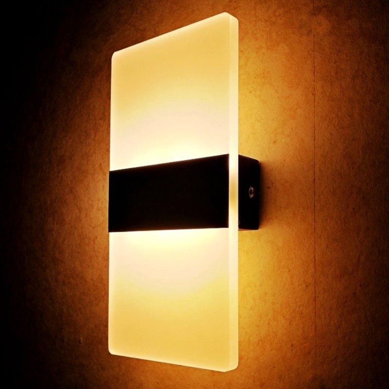 مصابيح جدارية حديثة LED 6 واط - مصابيح جدارية داخلية للارتفاع والانخفاض، مصابيح جدارية للمناطق العامة، للغرفة النوم والغرفة المعيشة والممر والزينة بجانب السرير - Image 2