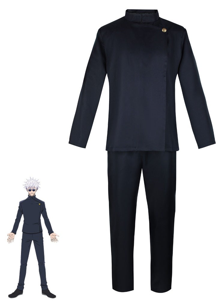 Jujutsu Kaisen Gojo Satoru Upgraded Version Cosplay Costume Outfit Full Set with Improved Fabric  - Image 1