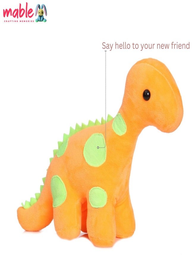 MABLE Millo Dino Soft Toy | Cute Dinosaur Toy for Babies & Kids | Ultra-Soft Stuffed Animal for Boys & Girls | Ideal Gift for Birthdays, Playtime & Nursery Decor (30CM Red) - Image 4