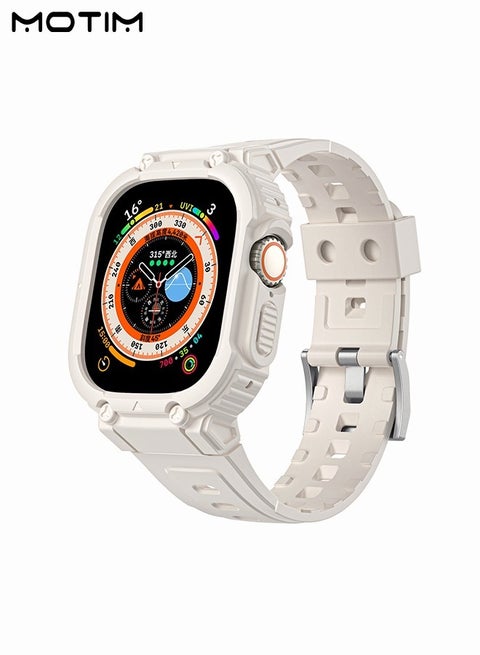 Rugged Apple Watch Band and Case 41mm/40mm, Shockproof Protective Bumper Case Cover with Strap for iWatch SE2 SE Series 9/8/7/6/5/4