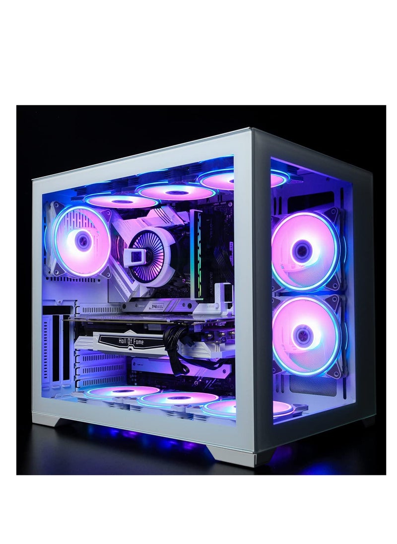 ماركة غير محددة - مبرد CPU W90، يعرض درجة الحرارة لمبرد CPU لحالات الحواسيب الصغيرة مزود بمروحة إضاءة ARGB قوية بقياس 90 مل وعمود حراري عالي الأداء بارتفاع 40 مل (إصدار W90 إنتل) - Image 1