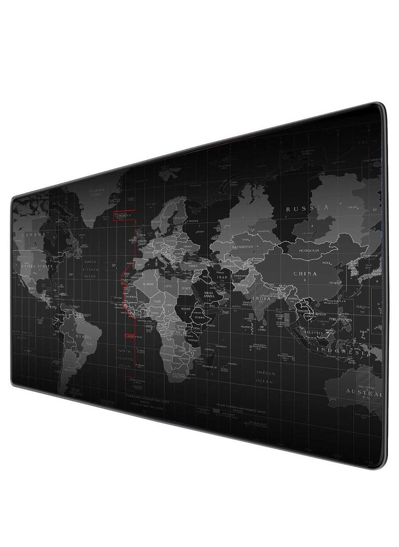 World Map Gaming Mouse Pad – XXL Extended Size – Anti Slip Base – Speed Edition | 120 X 50 cm