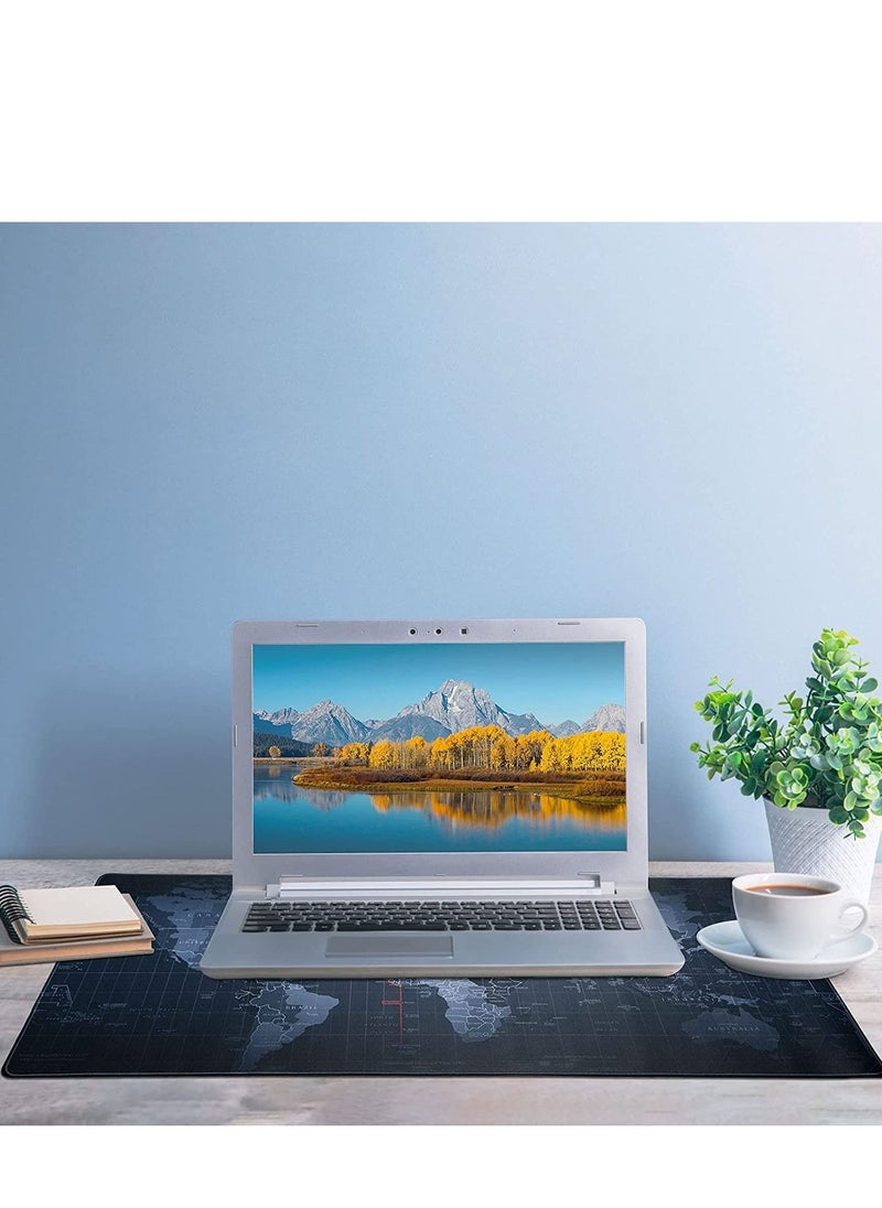World Map Gaming Mouse Pad – XXL Extended Size – Anti Slip Base – Speed Edition | 120 X 50 cm