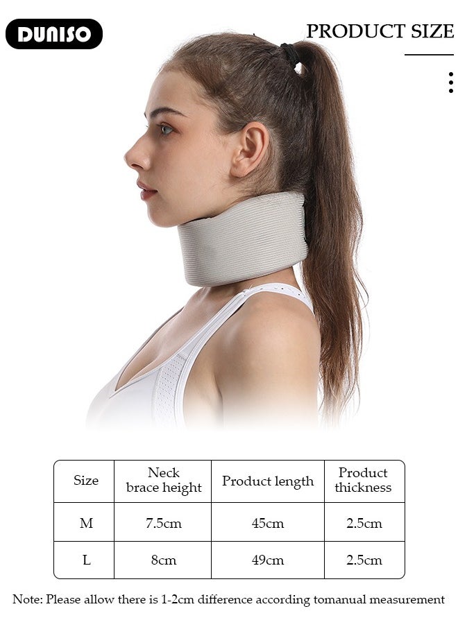 DUNISO Neck Brace,Soft Foam Neck Support Universal Neck Support for Women Men, Neck Pain And Support, Soft Sponge Neck Sleep Care, Adjustable Sleep Neck Care, Relieve Neck Pain And Spinal Pressure  - Image 4