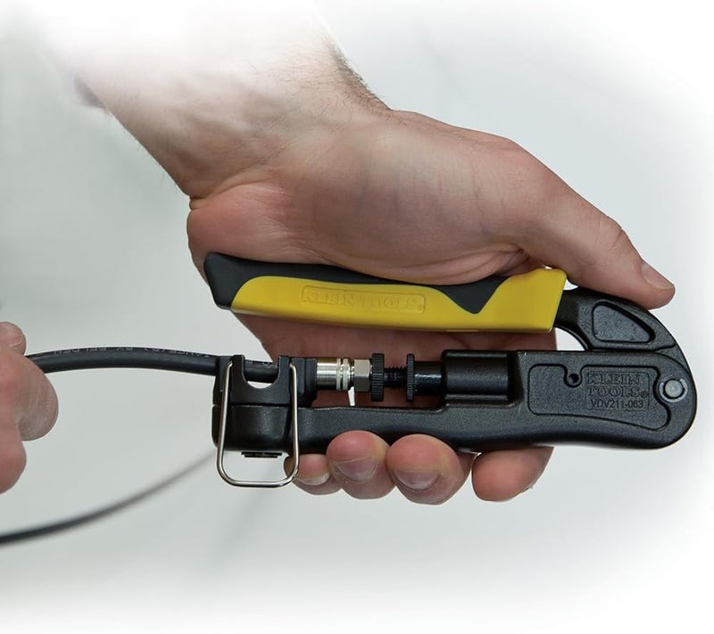 Klein Tools VDV211-063 Premium Adjustable Compression Crimper for Coaxial Cables - Image 3