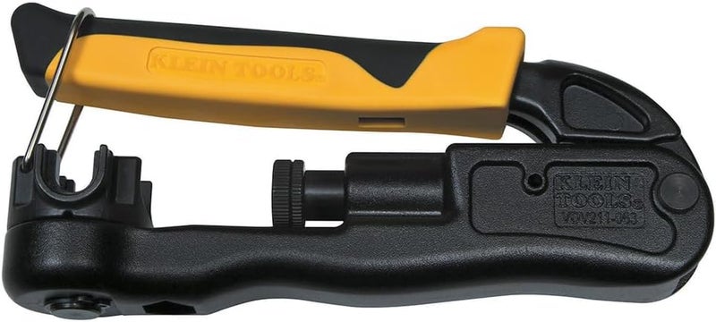 Klein Tools VDV211-063 Premium Adjustable Compression Crimper for Coaxial Cables - Image 1