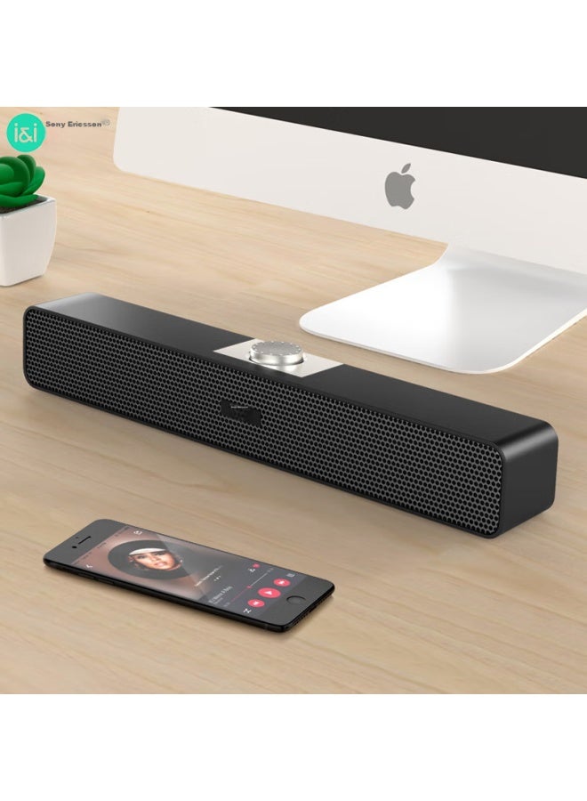 SOAIY Sa-a6 Bluetooth Speaker For Computer, Phone, Multimedia, Desktop, Laptop, Home, Online Classes, Small Usb Wired Subwoofer, Portable Mini Amplifier - Image 4