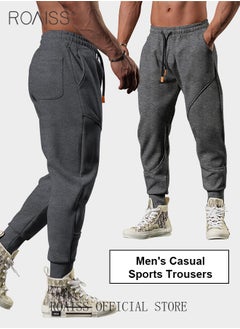 roaiss Men Outdoor Sports Sweatpants Tapered Leg Joggers for Fitness Running and Outdoor Adventures Ideal Training and Casual Wear  - Image 5